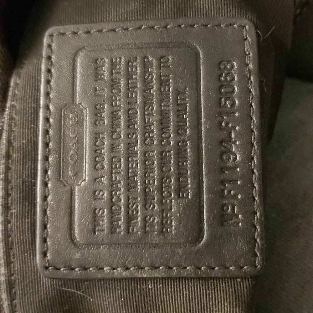 Black Coach Signature Bag